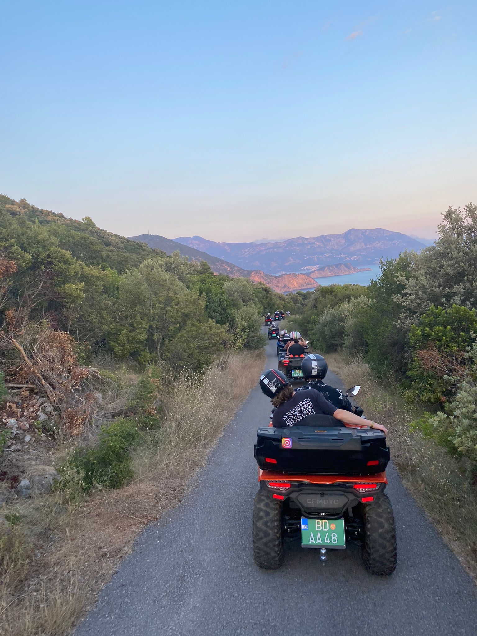 Breathtaking views captured during the ATV tour in Budva